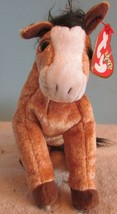 TY BEANIE BABIES  -&quot;OATS BROWN HORSE 8&quot; W/TAG - £7.10 GBP