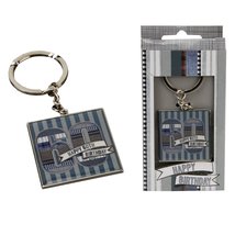 Laura Darrington 60th Birthday Designer Keyring - Denim Collection 60 - £3.82 GBP