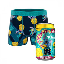 Crazy Boxer Lilo &amp; Stitch Pineapple Juice Boxer Briefs in Soda Can Blue - £18.87 GBP