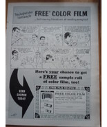 Vintage Triple Prints Film Lab Free Color Film Print Magazine Advertisem... - €4,28 EUR