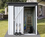 5X4Ft Outdoor Metal Garden Storage Sheds, With Tool Storage, Design Of L... - £420.98 GBP