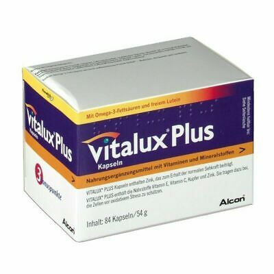 Vitalux Plus 84 Capsules - Alcon - Expiration Date  01/2023