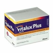 Vitalux Plus 84 Capsules - Alcon - Expiration Date  01/2023 - £55.46 GBP