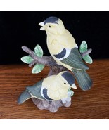 Gold Finches Lefton Nest Egg Collection Hand Painted Porcelain #02203 4.... - $10.88