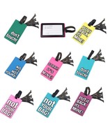 Rubber Funky Travel Luggage Label Straps Suitcase Name ID Address Tags - £23.97 GBP