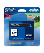 Brother TZe335 12mm white on black TZ Ptouch label tape PT H100 P700 203... - £33.62 GBP