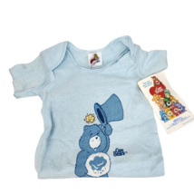 Vintage Care Bears Grumpy Bear Blue Baby One Piece Snap Outfit Bodysuit New Tag - £44.07 GBP