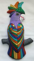 14&quot; Mexican Clay Ceramic Tropical Bird Figurine Dimensional Wall Art Decor RF1 - £20.57 GBP
