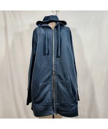 Great Northwest Women&#39;s 2X Blue Double Zip Front Hoody Sweatshirt Jacket - $521.73 MXN