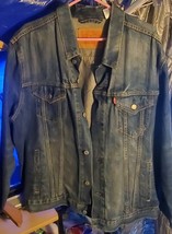 Levis Men&#39;s Tall Denim Jacket Trucker  XL - $95.00