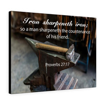  Iron Sharpeneth Iron Proverbs 27:17 Bible Verse Canvas Christia - £68.32 GBP+