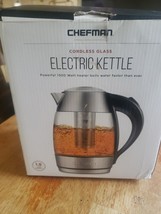 Chefman Electric Glass Kettle, Fast Boiling W/ LED Lights, Auto Shutoff ... - €22,02 EUR