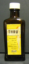 THRU Vintage Rexall Drug Store Brown Glass Bottle to Relieve Muscular Pain - $20.00