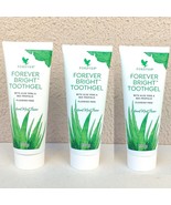 3 x Forever Living Bright Toothgel With Aloe Vera Fluoride-Free 4.6oz Ex... - $735.11 MXN