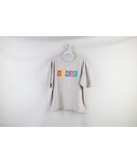 Vintage 90s Guess Womens OSFA Distressed Spell Out Rainbow Box Logo T-Sh... - $926.16 MXN