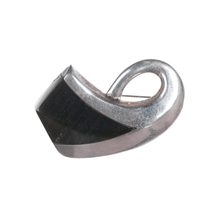 Enrique Ledesma Taxco Modernist sterling and onyx pin - £115.48 GBP