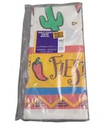 NOS 1990s Mexican Fiesta Party Express Paper Table Cover 54&quot; x 89&quot; - $5.89