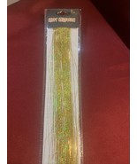 Halloween Gold Tinsel Hair Clip Extension, Costume 22 Inches - $14.76 CAD