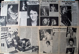 RICK SPRINGFIELD ~ (18) Color, B&amp;W ARTICLES, Adverts fm 1982-1985 ~ B6 C... - $12.85