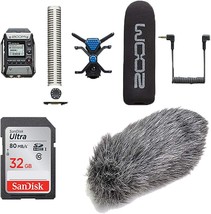 Zoom F1-Sp Field Recorder+Shotgun Mic Pack +32 Gb Sd Card+Windbuster - £275.93 GBP