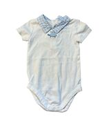 Janie And Jack Baby Boys Blue Collar Bodysuit With Helicopter Design 6-1... - $265.63 MXN