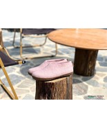 Handmade Baby Pink Outdoor Shoes - Cozy Leather Sole Luxury - $110.44 CAD