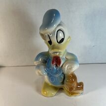 Vintage 1940s Donald Duck Ceramic Figurine Walt Disney Prod USA 7&quot; Repaired - €17,16 EUR