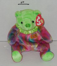 Ty August Birthday Bear 6&quot; Beanie baby plush toy - £7.85 GBP