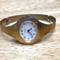 VTG Jubilee Lady 17J Gold Tone White Dial Cuff Bangle Hand-Wind Mechanic... - $13.29