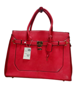 Unbranded Women&#39;s Satchel Handbag Medium Red - £31.36 GBP
