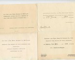 1946 Lt Colonel &amp; Colonel Military Cocktail Party Invitations Budapest H... - £30.07 GBP