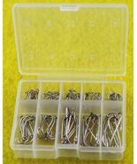320 Pieces Silver Carbon Fishing Hooks 10 Mixed Sizes:16# to 2# Eye End ... - $87.70 MXN