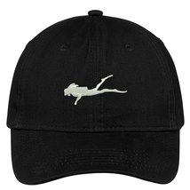 Trendy Apparel Shop Female Scuba Diver Embroidered Cap Premium Cotton Dad Hat -  - £15.97 GBP