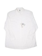 Vintage Tru Blouse Womens 16 White Long Sleeve Button Up Collared Pleated - £29.46 GBP