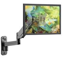 Monitor Wall Mount, Single Monitor Wall Arm For 17-32 Inch Flat/Curved C... - £58.98 GBP