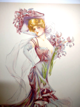 Victorian Art Print New York Show Girl Maud Stumm 1907 Original Knickerbocker - £23.53 GBP