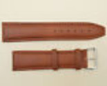 24mm watch band  honey  man&#39;s genuine leather  Long strap padded  - $23.95