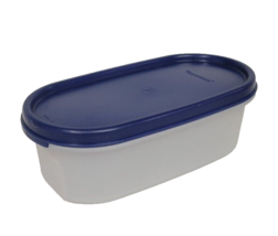 1- Vintage Tupperware Modular Mates Oval #1  (2-Cup) Blue Seal #1611, #1616 - £4.42 GBP