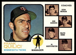 1973 Topps #49b Frank Quilici Natural orange backgrounds  VGEX-B111R3 - £15.57 GBP