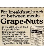 1920 Grape Nuts Cereal Advertisement Breakfast Food Ephemera - £11.02 GBP