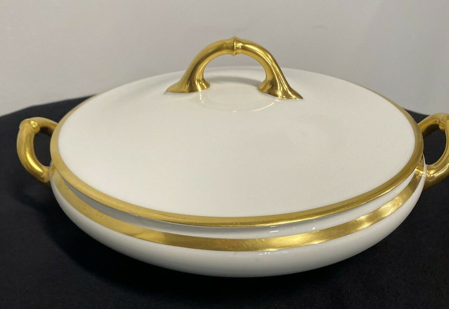 Primary image for H & Co Bavaria Vintage Tureen White with Gold Covered Dish Heinrich