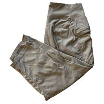 Mountain Hard Wear Women Size Small cropped capri hiking pants pockets Tan Outdo - £21.26 GBP