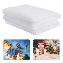 1 Pack 3 X 8 Ft Fake Snow Blanket, Thickened Christmas Faux Snow Sheet A... - £23.44 GBP