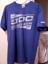 Gildan New Balance Men&#39;s Los Angeles Dodgers Joc Pederson Purple T Shirt... - £23.45 GBP