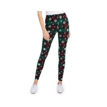 Planet Gold Juniors Womens XS Black Plaid Snowflake Legging Pants NWT C45 - $372.92 MXN
