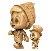 Pinocchio &amp; Jiminy Cricket Cosbaby - Colored - £50.36 GBP