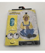 NEW MINION HALLOWEEN COSTUME INFANT 0 - 6 MTHS JUMPSUIT HOOD RISE OF GRU... - $280.61 MXN