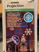 LED Light Show Projection Whirl-A Motion Christmas (White/Blue) New/Open... - $21.99
