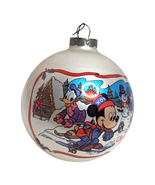 Vintage 1985 Schmid Walt Disney Snow Biz Skiing Christmas Ornament Glass... - £15.49 GBP