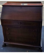 Beautiful Anitque Early 19th Century Slant Front Secretary Desk - Claw F... - £934.18 GBP